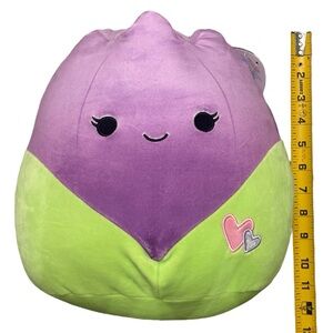 Squishmallows Jackie Valentine Purple Tulip 12" Soft Plush Stuffed Animal NWT